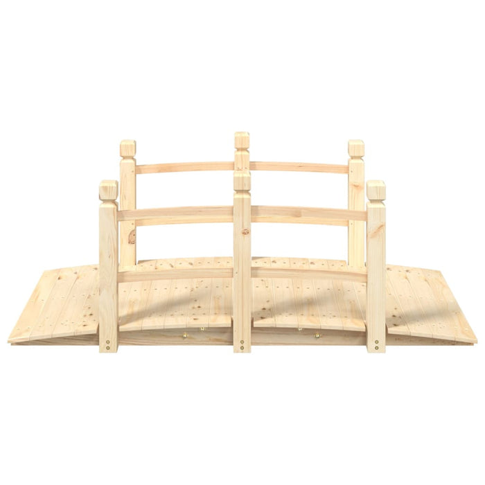 Ponte Giardino Ringhiere 150x67x56cm Legno Massello Abete Rossocod mxl 127301