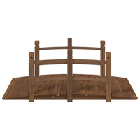 Ponte Giardino Ringhiere 150x67x56cm Legno Massello Abete Rosso 363356