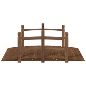 Ponte Giardino Ringhiere 150x67x56cm Legno Massello Abete Rosso 363356