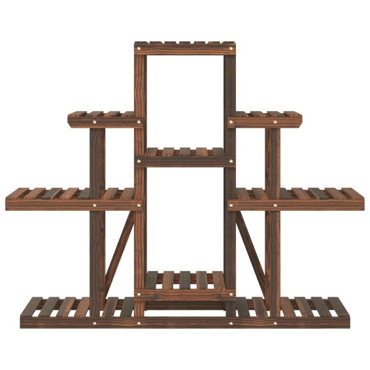 Portavaso per piante 110 x 25 x 96 cm in legno massello di abete marrone 02_0045200