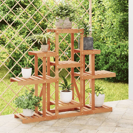 Portafiori-Supporto per Piante-Rastrelliera per Fiori 110x25x96 cm in Legno Massello di Abete 374068