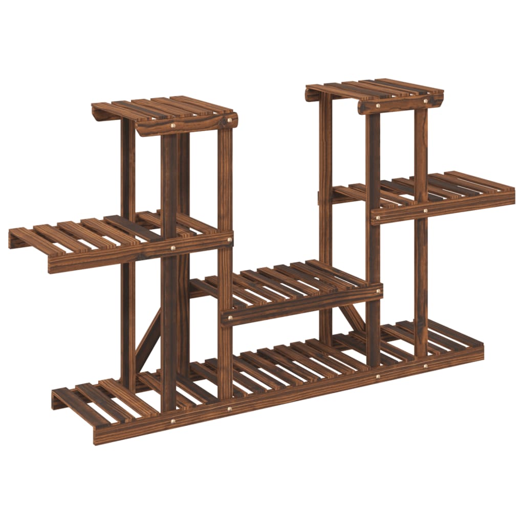 Portavaso per piante 110 x 25 x 73 cm in legno massello di abete marrone 02_0045199