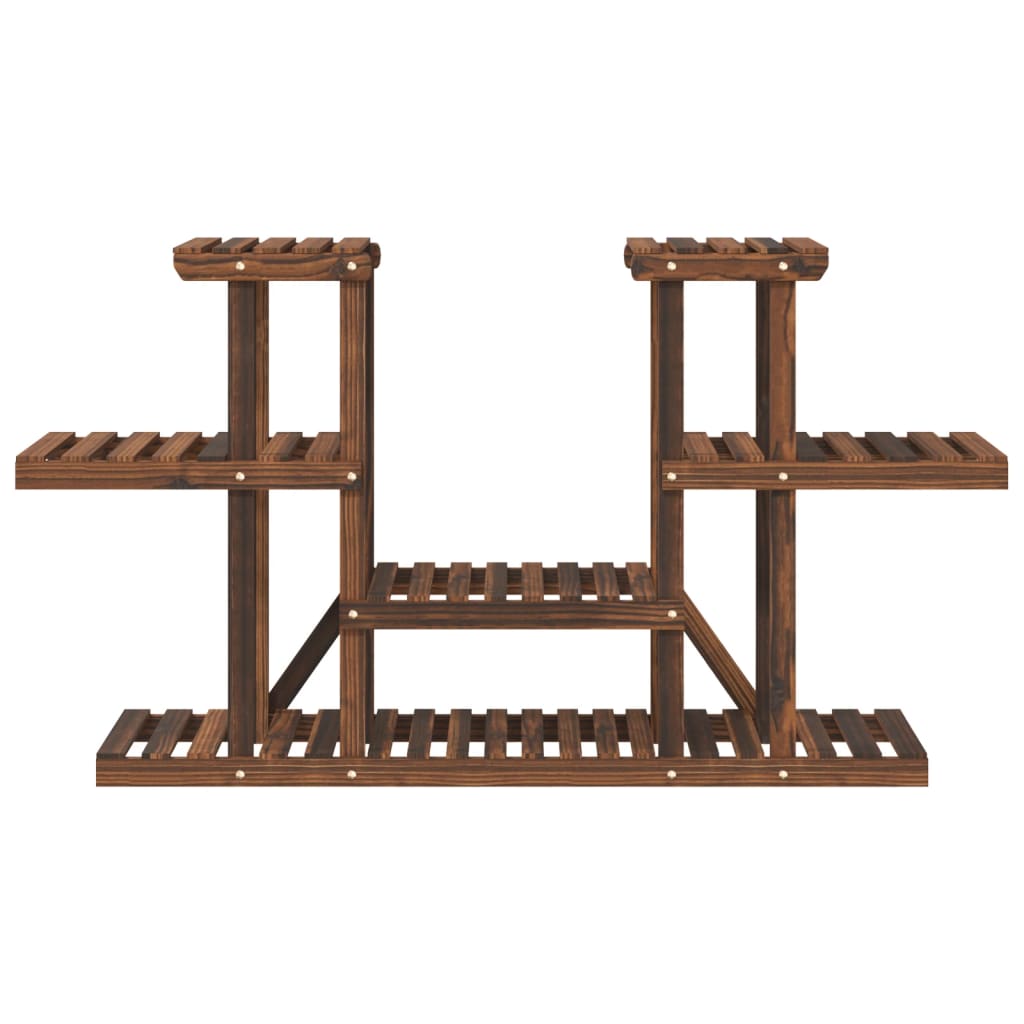 Portavaso per piante 110 x 25 x 73 cm in legno massello di abete marrone 02_0045199