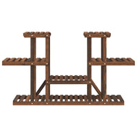 Portavaso per piante 110 x 25 x 73 cm in legno massello di abete marrone 02_0045199