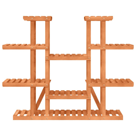 Portavaso per fiori 110 x 25 x 1105 cm in legno massello di abete marrone 02_0045195