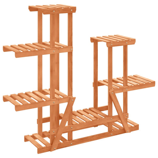 Portafiori-Supporto per Piante-Rastrelliera per Fiori 95x25x96 cm in Legno Massello di Abete 950467