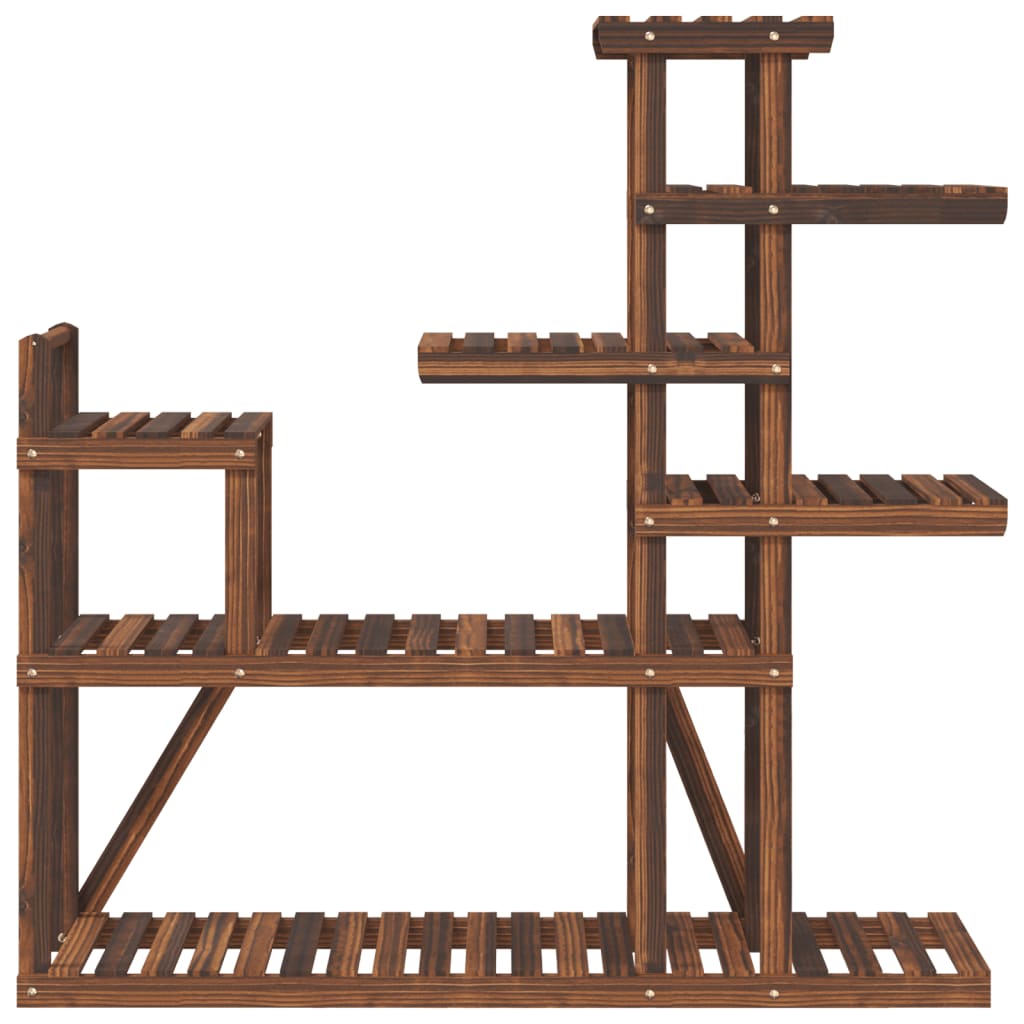 Portavaso per piante 110 x 25 x 111 cm in legno massello di abete marrone 02_0045197