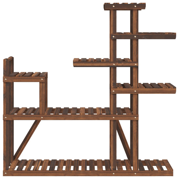 Portavaso per piante 110 x 25 x 111 cm in legno massello di abete marrone 02_0045197