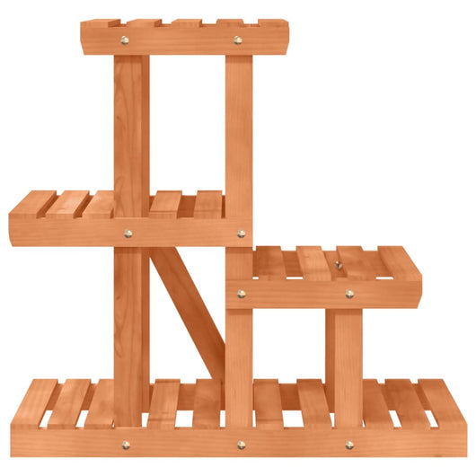 Portavaso per piante 58 x 25 x 51 cm in legno massello di abete marrone 02_0045210