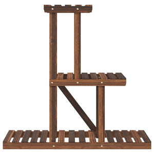 Portavaso per piante 81 x 25 x 755 cm in legno massello di abete marrone 02_0045218