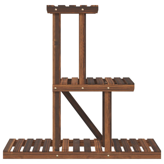 Portavaso per piante 81 x 25 x 755 cm in legno massello di abete marrone 02_0045218