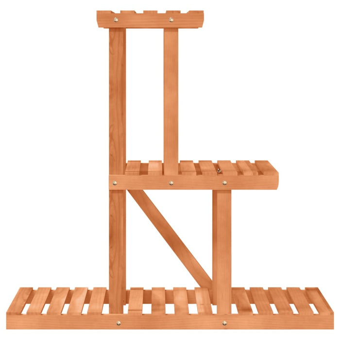 Portavaso per piante 81 x 25 x 755 cm in legno massello di abete marrone 02_0045217