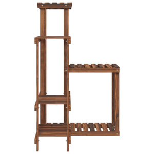 Portavaso per piante 625 x 615 x 1015 cm in legno massello di abete marrone 02_0045213