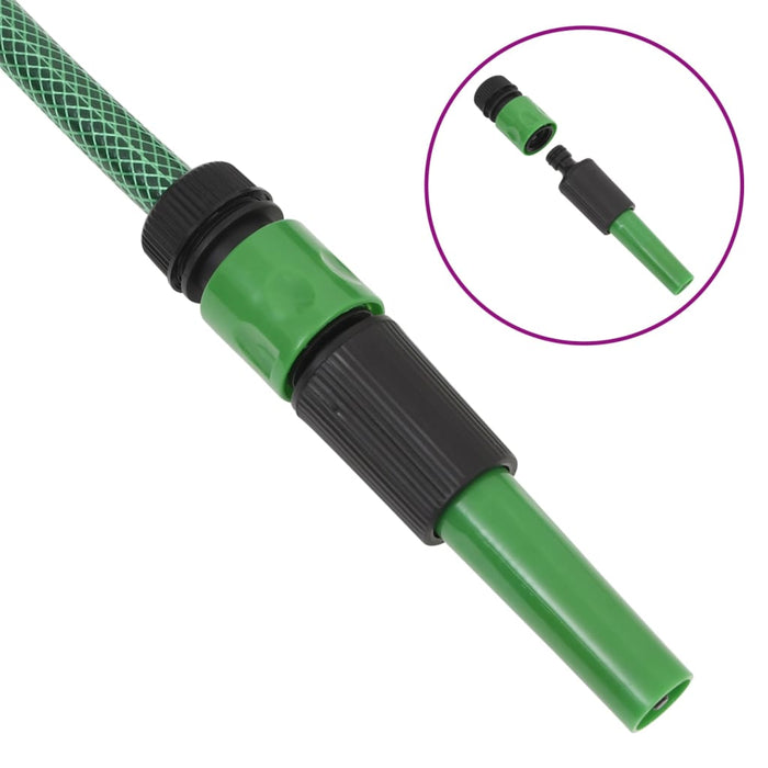 Set Tubo da Giardino con Raccordi Verde 0,75" 20 m in PVC 154380