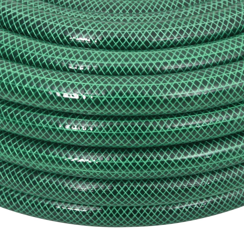 Set Tubo da Giardino con Raccordi Verde 0,75" 50 m in PVC 154384