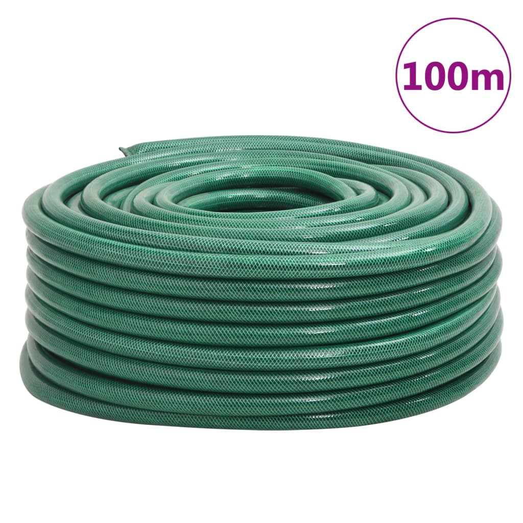 vidaXL Tubo d'Aria Verde 1" 100 m in PVC