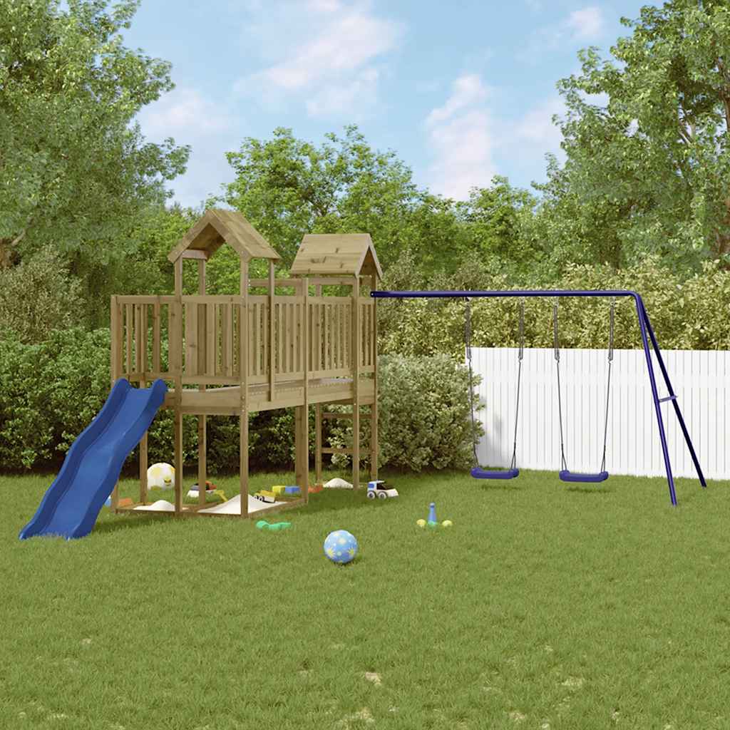 Set da Gioco da Esterno in Legno di Pino Impregnatocod mxl 78745