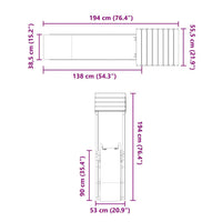 Set da Gioco da Esterno in Legno Massello di Pino 3155852