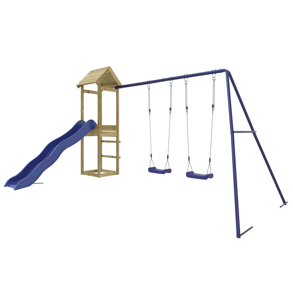 Set da Gioco da Esterno in Legno di Pino Impregnatocod mxl 126591