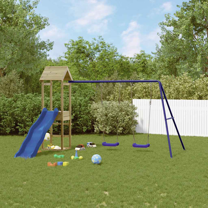 Set da Gioco da Esterno in Legno di Pino Impregnatocod mxl 126591