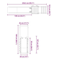 Set da Gioco da Esterno in Legno di Pino Impregnato 3155914