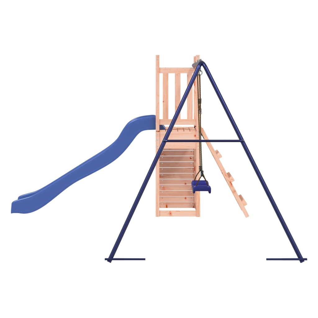 Altalena parco giochi da esterno scivolo altalena robusta giochi da giardino 237 x 321 x 169 cm legno massello di abete Douglas 02_0004711