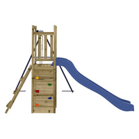 Altalena per parco giochi all'aperto scivolo altalena robusta giochi da giardino 237 x 321 x 169 cm legno di pino impregnato 02_0004997