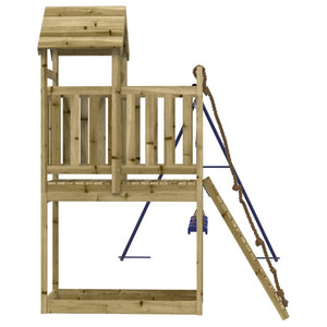 Altalene per parco giochi all'aperto scivolo altalene robuste giochi da giardino 314 x 186 x 214 cm legno di pino impregnato 02_0004745