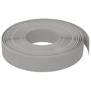 Bordature da Giardino 5 pz Grigie 10 m 10 cm in Polietilene 3155431