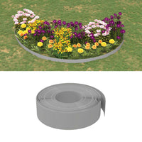 Bordature da Giardino 2 pz Grigie 10 m 15 cm in Polietilene 3155440
