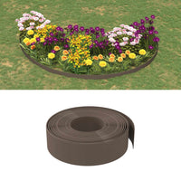 Bordature da Giardino 4 pz Marroni 10 m 15 cm in Polietilene 3155450