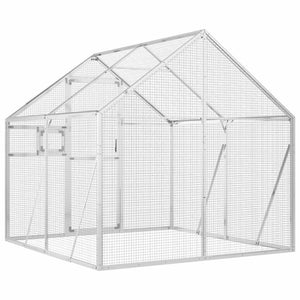 Voliera Argento 1,79x2x1,85 m in Alluminio 3155795