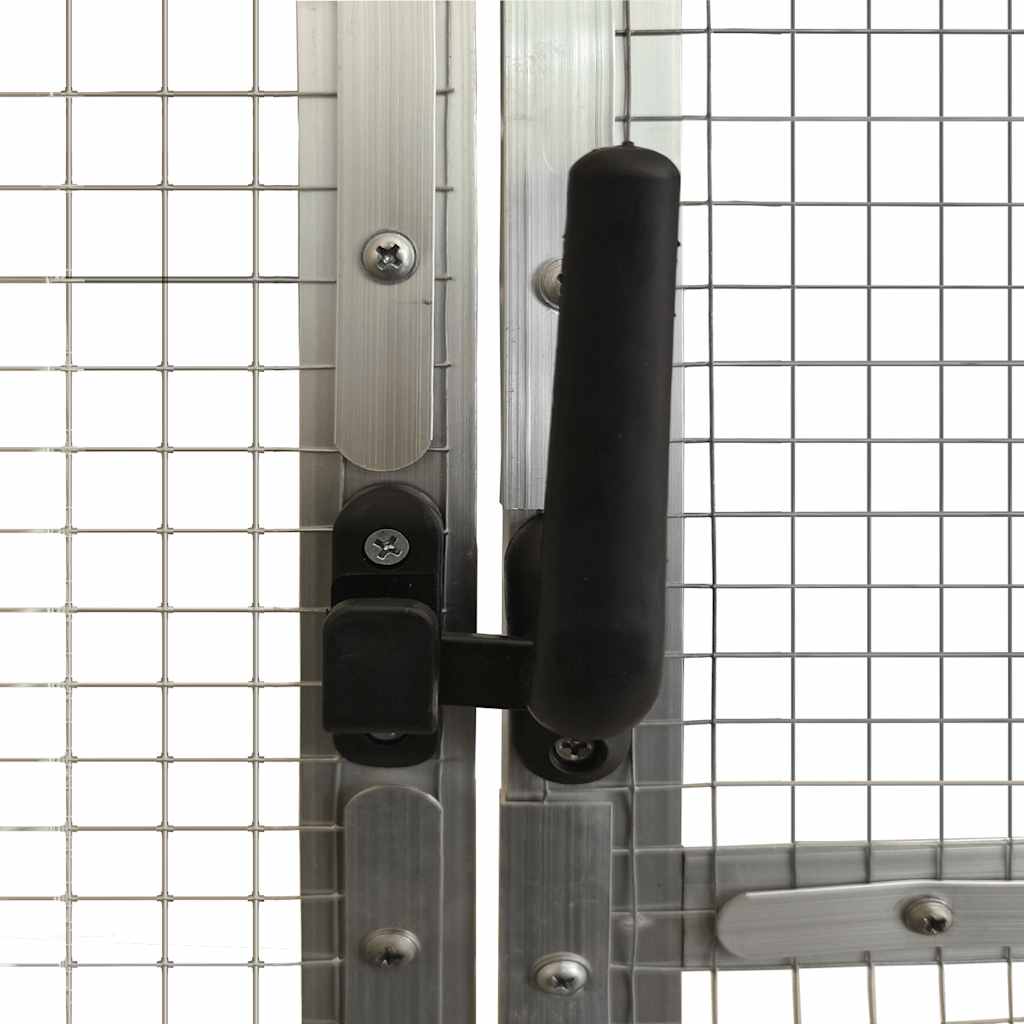 Voliera Argento 1,79x2x1,85 m in Alluminio 3155795