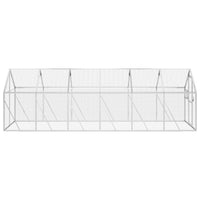 Voliera Argento 1,79x6x1,85 m in Alluminio 3155798