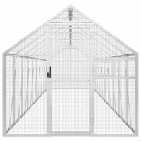 Voliera Argento 1,79x10x1,85 m in Alluminio 3155800