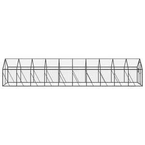 Gabbia per uccelli da voliera 179 x 10 x 185 m alluminio antracite 02_0045631