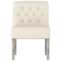 Sedia Pantofola in Lino Design Bottoni 352462