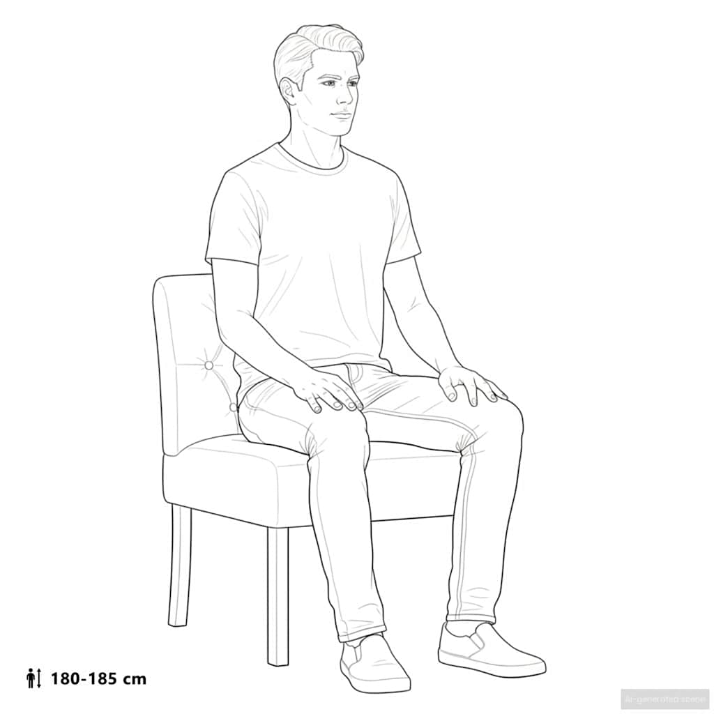 Sedia Pantofola in Lino Design Bottoni 352462