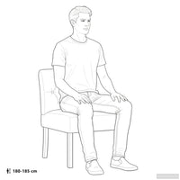 Sedia Pantofola in Lino Design Bottoni 352462