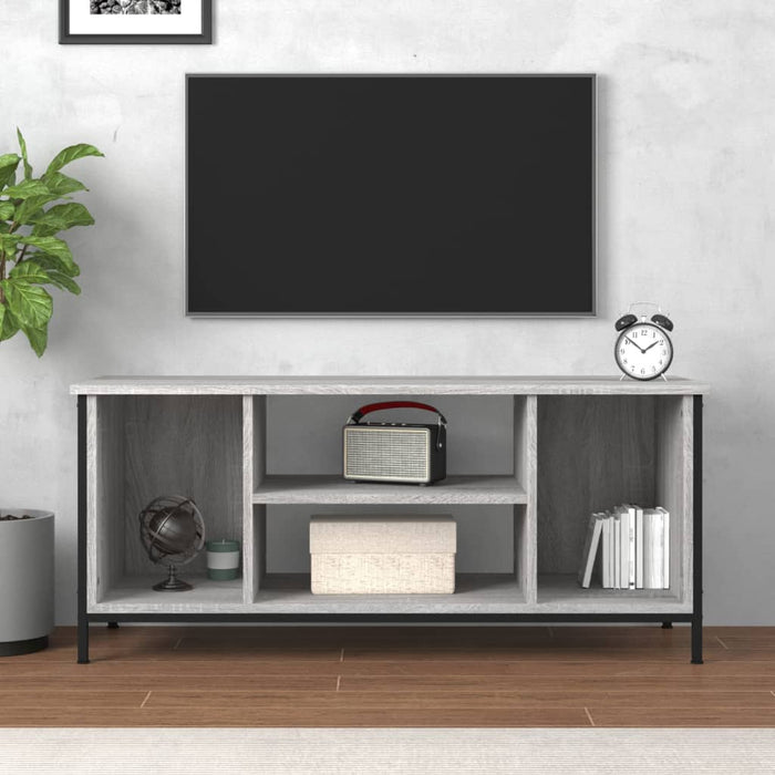 Mobile TV-Credenza TV-Console TV Grigio Sonoma 102x35x45 cm in Legno Multistrato 205963