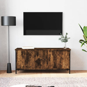 Mobile TV con Ante-Credenza TV-Console TV Rovere Fumo 102x35x45 cm Legno Multistrato