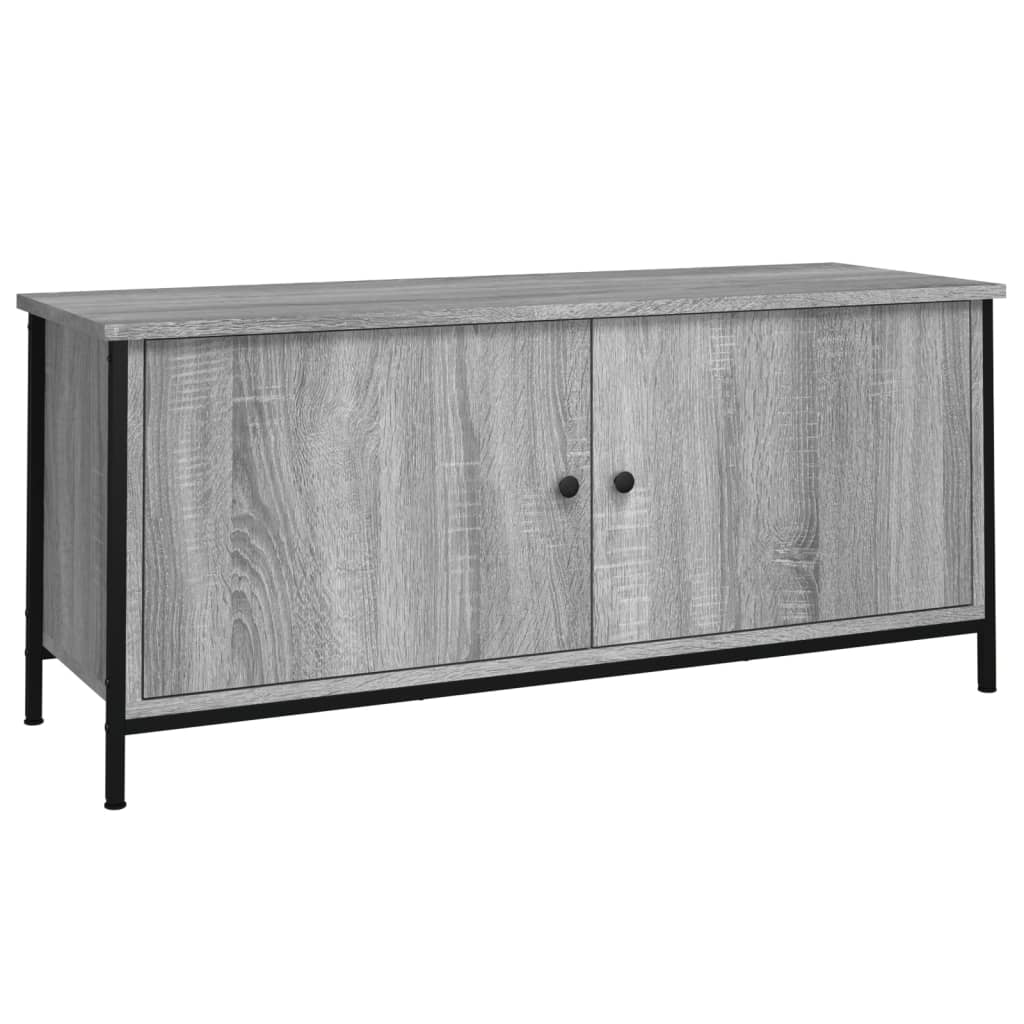 Mobile TV con Ante-Credenza TV-Console TV Grigio Sonoma 102x35x45 cm Legno Multistrato