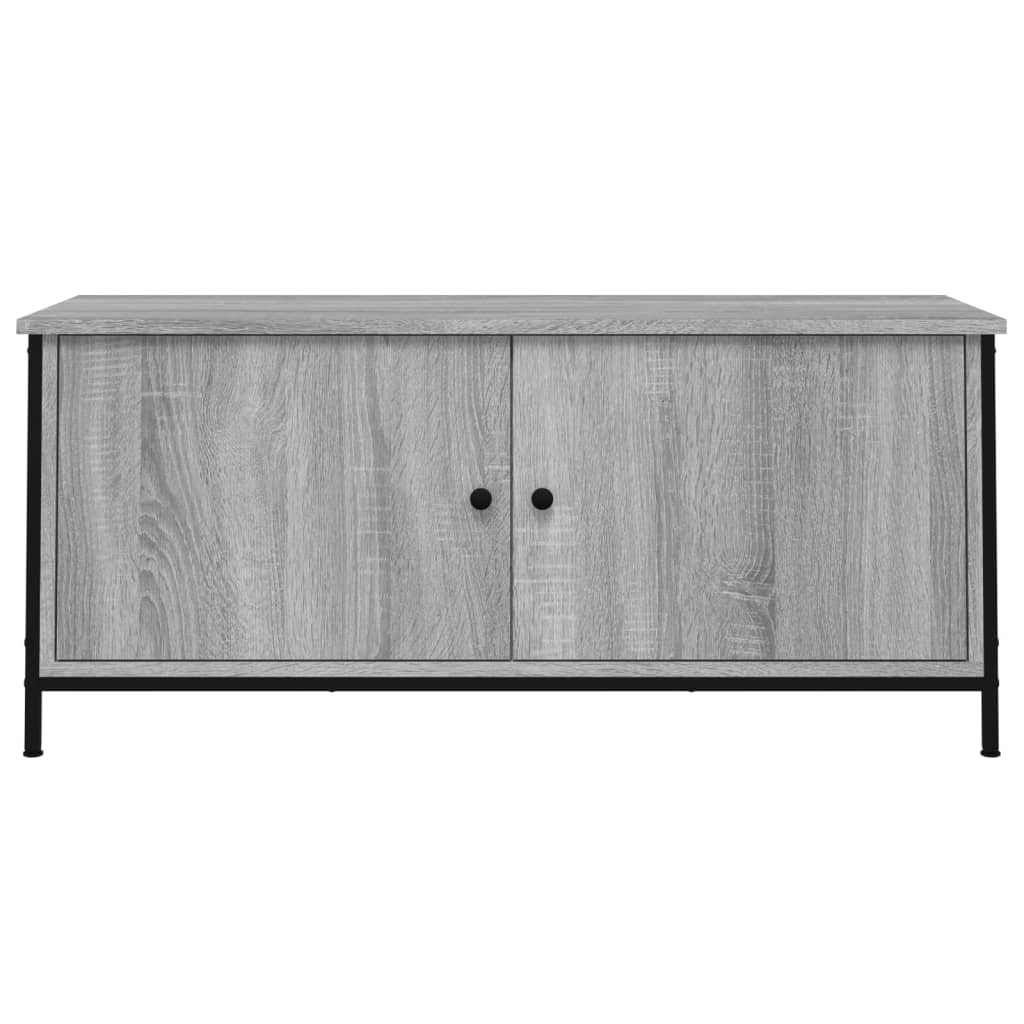 Mobile TV con Ante-Credenza TV-Console TV Grigio Sonoma 102x35x45 cm Legno Multistrato