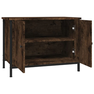 Mobile TV con Ante-Credenza TV-Console TV Rovere Fumo 60x35x45 cm in Legno Multistrato