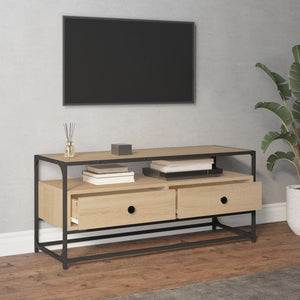 Mobile Porta TV Rovere Sonoma 100x35x45 cm in Legno Multistrato 826306