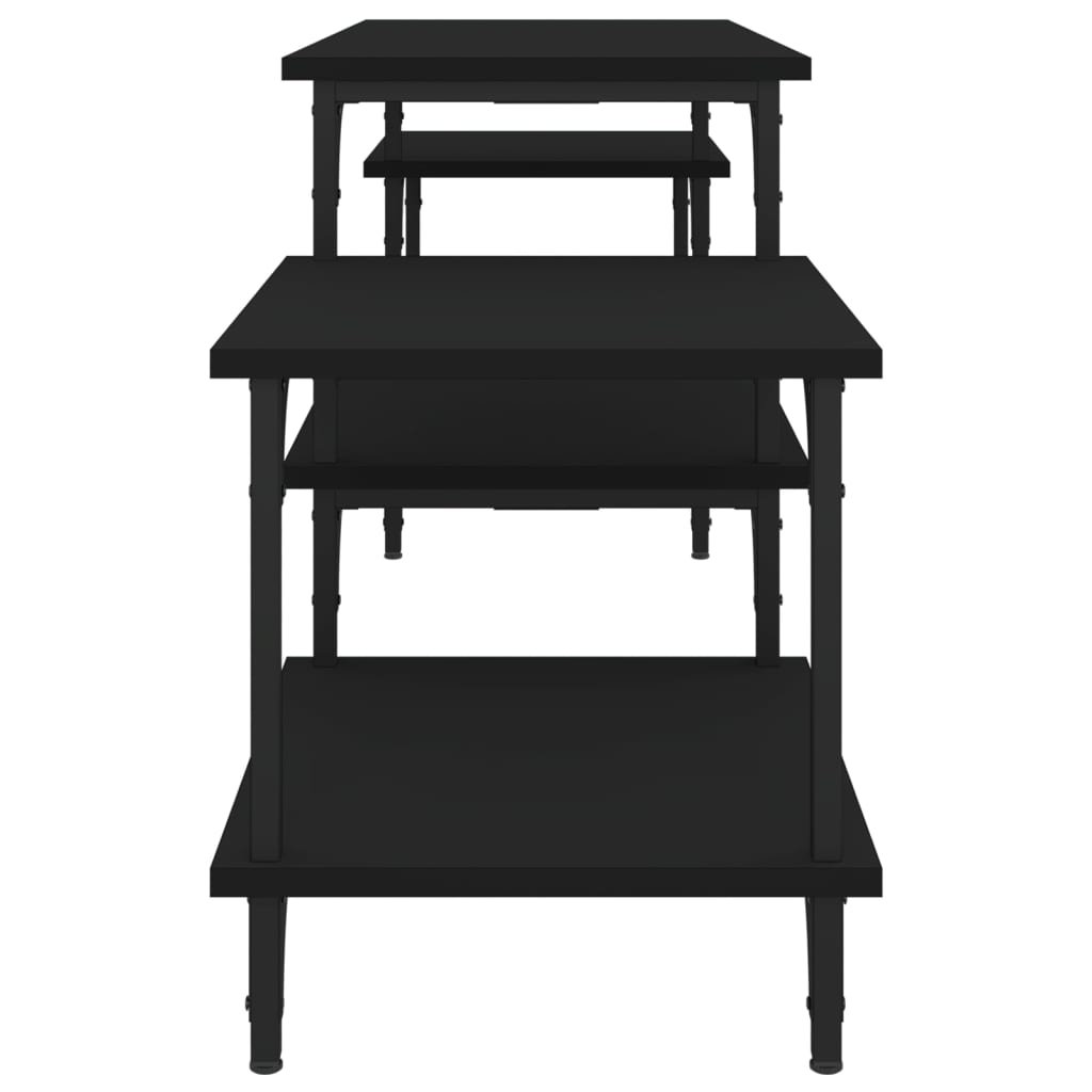 Mobile Porta TV Nero 157x35x52 cm in Legno Multistrato 826320