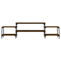 Mobile Porta TV Rovere Marrone 197x35x52 cm Legno Multistrato 826329