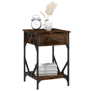 Comodini 2 pz Rovere Fumo 40x42x60 cm in Legno Multistrato 826340