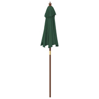 Ombrellone da Giardino con Palo in Legno Verde 196x231 cm 363160