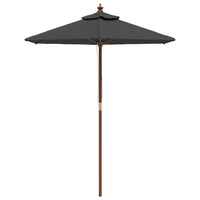 Ombrellone da giardino con palo in legno 196 x 231 cm antracite 02_0008332